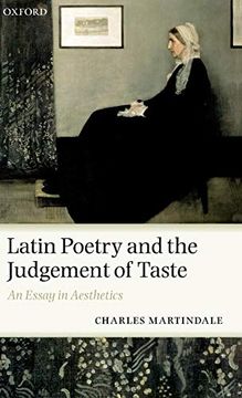 portada Latin Poetry and the Judgement of Taste: An Essay in Aesthetics 