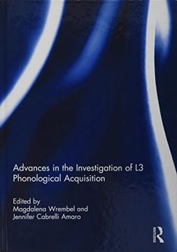 portada Advances in the Investigation of L3 Phonological Acquisition (en Inglés)