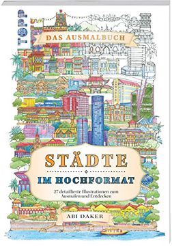 portada Städte im Hochformat - das Ausmalbuch: 27 Detaillierte Illustrationen zum Ausmalen und Entdecken (en Alemán)