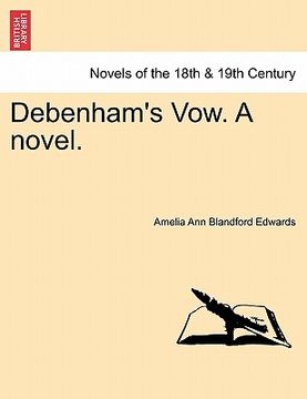 portada debenham's vow. a novel. (en Inglés)