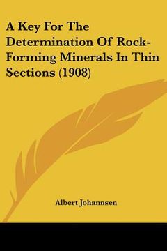 portada a key for the determination of rock-forming minerals in thin sections (1908) (en Inglés)