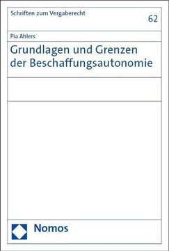 portada Grundlagen und Grenzen der Beschaffungsautonomie (en Alemán)