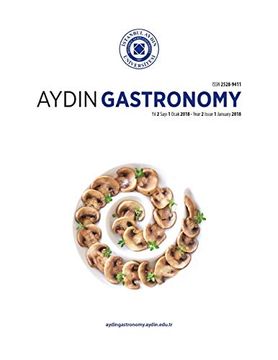 portada Aydin Gastronomy: Istanbul Aydin University Fine Arts Faculty (Year 2 Issue 1) (in English)