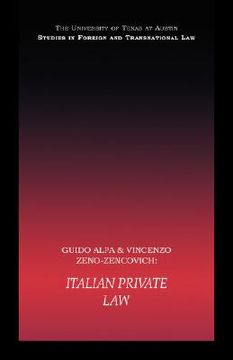 portada Pb Direct Italian Private law (ut Austin Studies in Foreign and Transnational Law) (en Inglés)