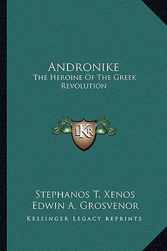 portada andronike: the heroine of the greek revolution (en Inglés)