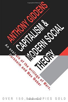 portada Capitalism and Modern Social Theory: An Analysis of the Writings of Marx, Durkheim and max Weber (in English)