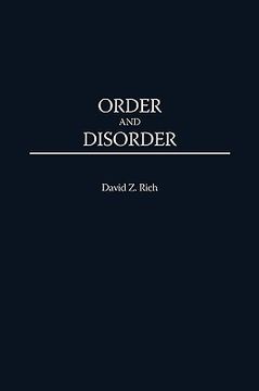 portada order and disorder (en Inglés)
