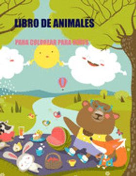 portada Libro de Animales Para Colorear Para Niños