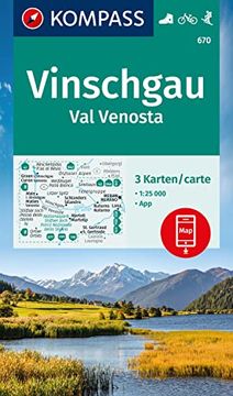 portada Kompass Wanderkarten-Set 670 Vinschgau / val Venosta (3 Karten) 1: 25. 000 (en Alemán)