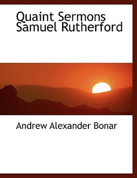 portada quaint sermons samuel rutherford (en Inglés)