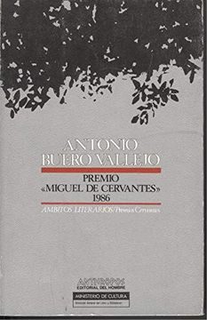 portada antonio buero vallejo : premio miguel de cervantes 1986 (in Spanish)