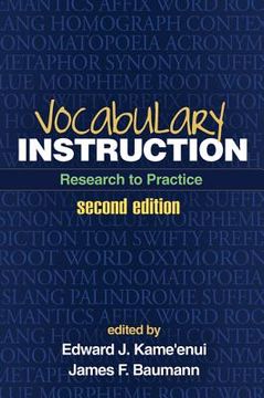 portada Vocabulary Instruction: Research to Practice