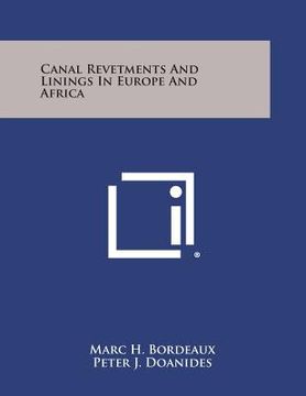 portada Canal Revetments and Linings in Europe and Africa (en Inglés)