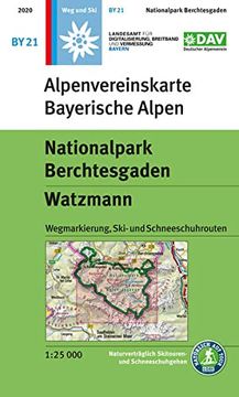 portada Dav Alpenvereinskarte Bayerische Alpen 21. Nationalpark Berchtesgaden, Watzmann 1: 25 000 (in German)