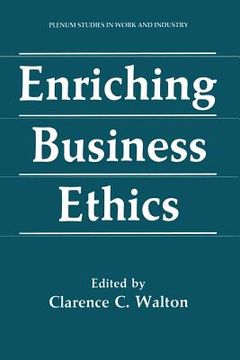 portada Enriching Business Ethics (in English)