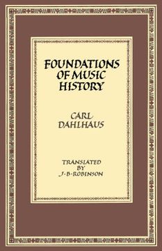 portada Foundations of Music History (en Inglés)
