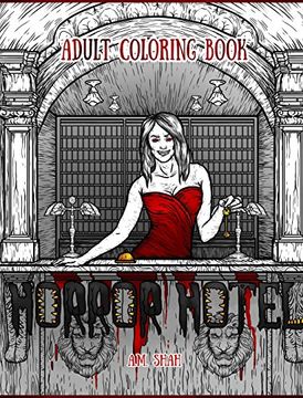 portada Adult Coloring Book: Horror Hotel