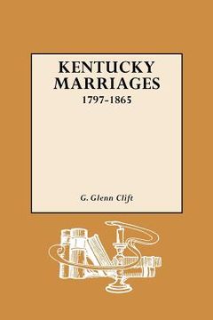 portada kentucky marriages, 1797-1865 (in English)