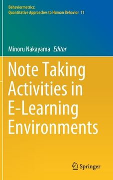portada Note Taking Activities in E-Learning Environments (in English)