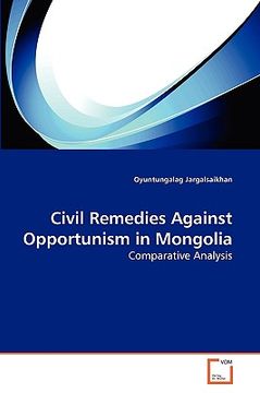 portada civil remedies against opportunism in mongolia (en Inglés)