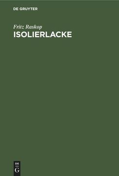 portada Isolierlacke (en Alemán)