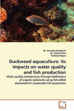 portada duckweed aquaculture: its impacts on water quality and fish production (en Inglés)