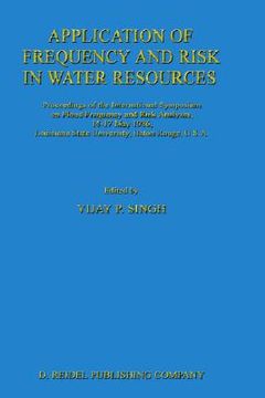 portada application of frequency and risk in water resources