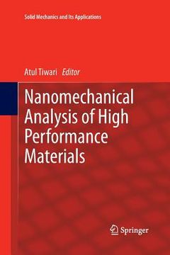 portada Nanomechanical Analysis of High Performance Materials (en Inglés)