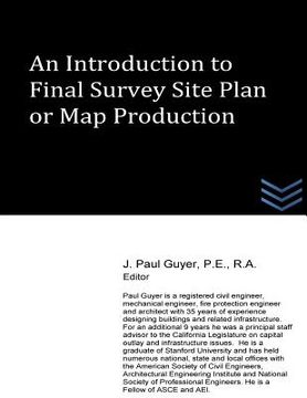 portada An Introduction to Final Survey Site Plan or Map Production (en Inglés)