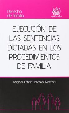 portada Ejecución de las sentencias dictadas en los procedimientos de familia (Derecho de Familia)