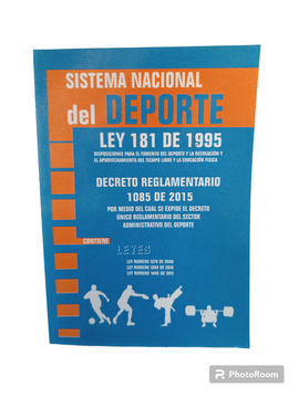 portada SISTEMA DEL DEPORTE LEY 181 DE 1995 (in Spanish)