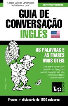portada Guia de Conversação Português-Inglês e dicionário conciso 1500 palavras (Portuguese Edition)