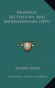 portada readings, recitations, and impersonations (1891)