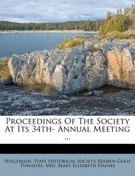 portada proceedings of the society at its 34th- annual meeting ... (in English)