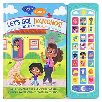 portada Let'S go! Vámonos! English & Spanish First Words Bilingual Sound Book for Children and Preschoolers: Early Learning Practice Dual Language 