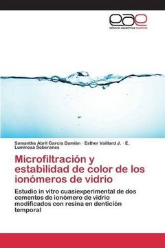 portada Microfiltración y estabilidad de color de los ionómeros de vidrio