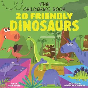 portada Thai Children's Book: 20 Friendly Dinosaurs (en Inglés)