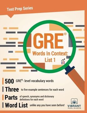 portada GRE Words In Context: List 1 (Test Prep Series) (Volume 13)