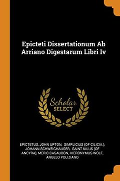 portada Epicteti Dissertationum ab Arriano Digestarum Libri iv 