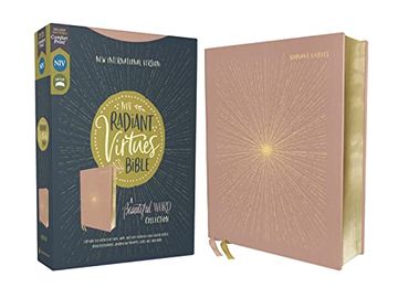 portada Radiant Virtues Bible: New International Version, Pink, Cloth Over Board, Comfort Print, red Letter (a Beautiful Word Collection) (in English)