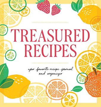 portada Treasured Recipes ( a Blank Recipe Book ): Your Favorite Recipe Journal and Organizer