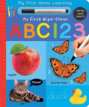 portada My First Wipe-Clean abc 123: Write and Learn! (my First Home Learning) (en Inglés)