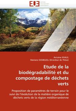 portada Etude de La Biodegradabilite Et Du Compostage de Dechets Verts
