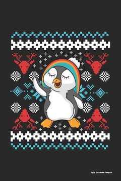 portada Ugly Christmas Penguin: 120 Pages I 6x9 I Graph Paper 5x5 (en Inglés)