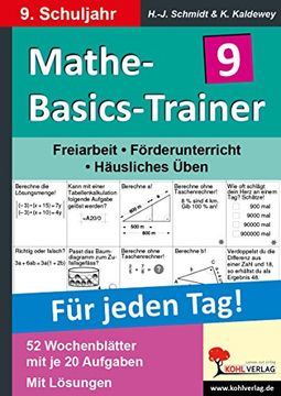 portada Mathe-Basics-Trainer / 9. Schuljahr Grundlagentraining für jeden Tag!