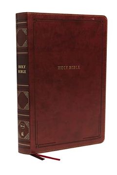 portada Nkjv, Reference Bible, Super Giant Print, Leathersoft, Brown, red Letter, Comfort Print: Holy Bible, new King James Version (en Inglés)