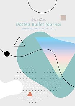 portada Dotted Bullet Journal - Abstract: Medium a5 - 5. 83X8. 27 