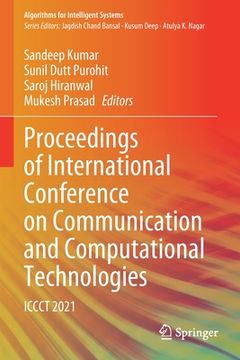 portada Proceedings of International Conference on Communication and Computational Technologies: Iccct 2021 (in English)