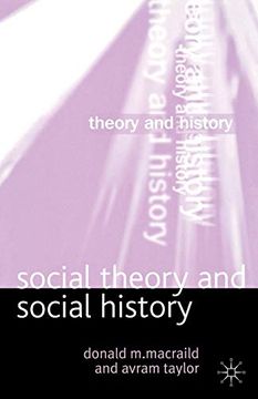 portada Social Theory and Social History (en Inglés)