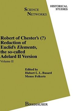 portada robert of chester s (?) redaction of euclid s elements, the so-called adelard ii version: volume i (en Inglés)